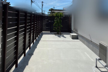 目隠しフェンス・プライベートなお庭・植栽工事