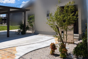 シンボルツリー 植栽工事 アプローチ アイストップデザイン