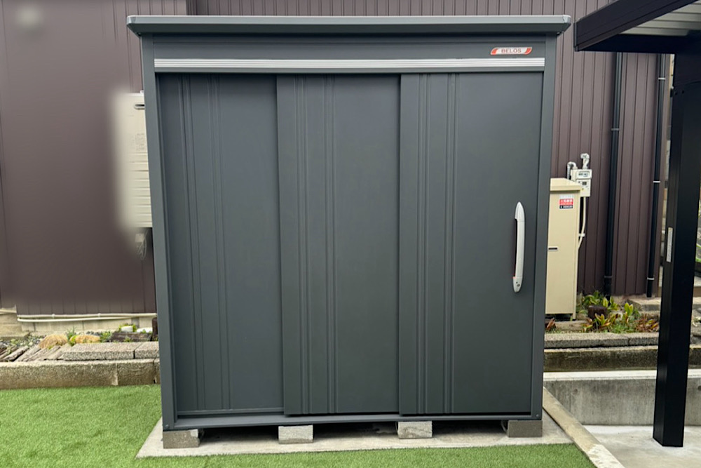 ヨドコウ エスモ 物置 庭の収納 外構工事 富山県